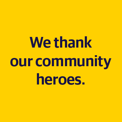 Copy: We thank our community heroes