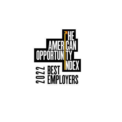 The American Opportunity Index 2022 Best Employer text logo