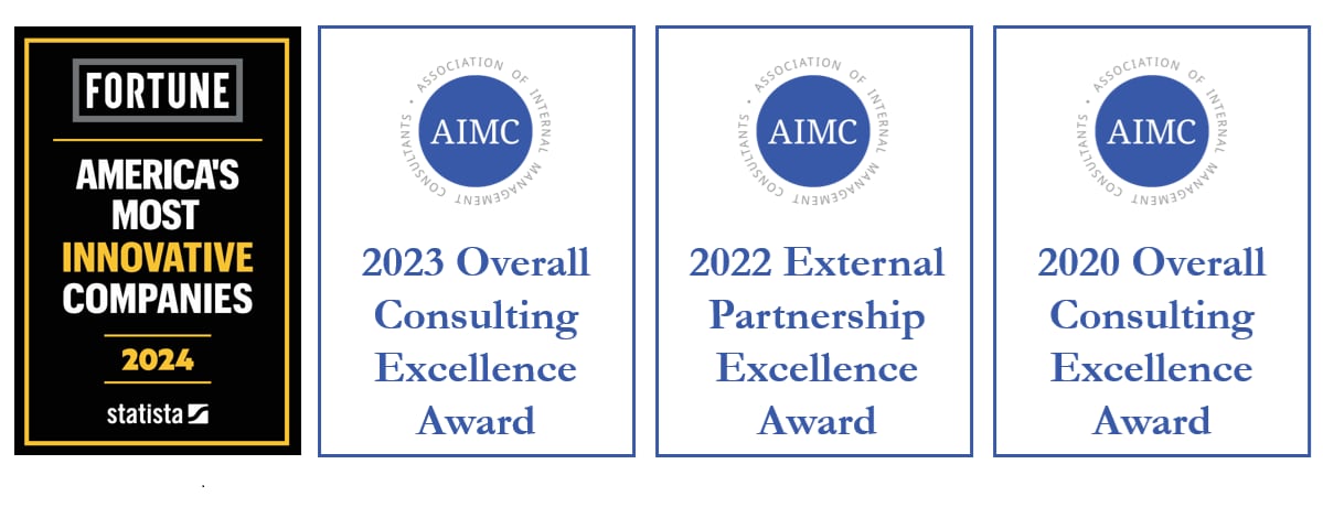 ES&I Awards: 2024 Fortune Most Innovative and AIMC Consulting Excellence 2023, 2022 and 2020