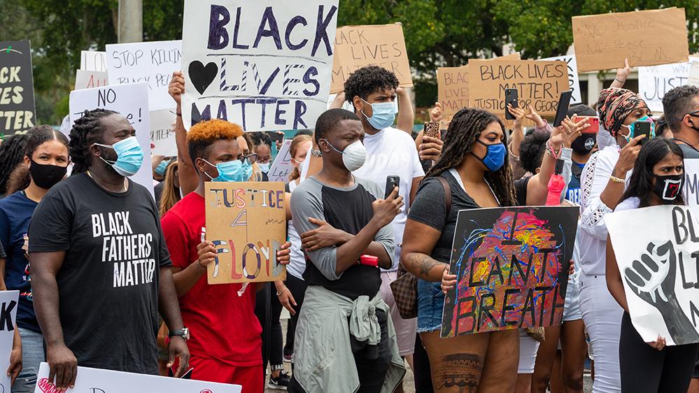 Group of Black Lives Matter Protesters