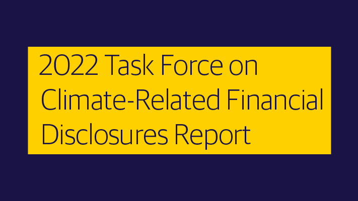 2022 Task Force on Climate-Related Financial Disclosures Report