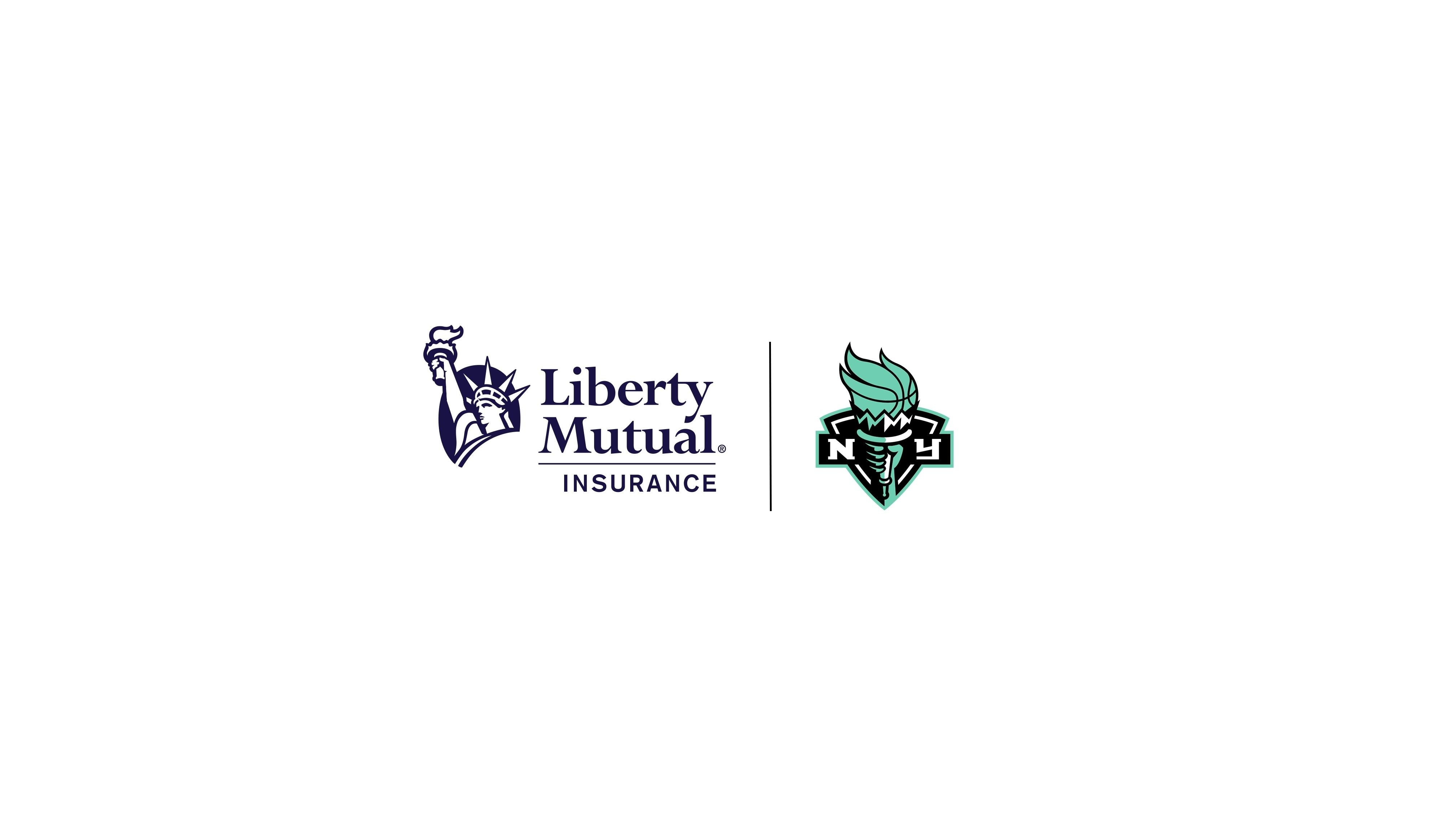 New York Liberty and Liberty Mutual Logos