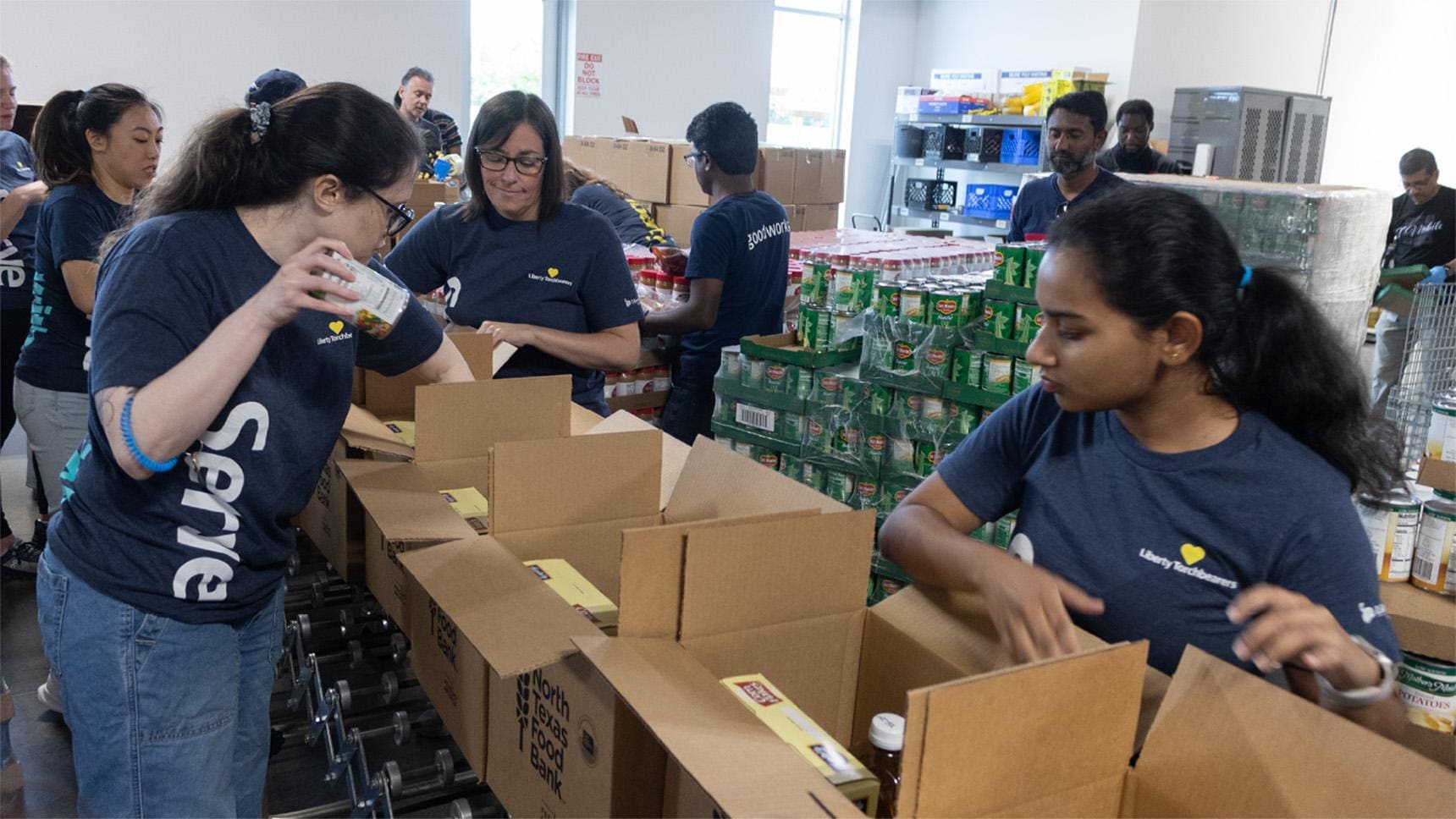 LM Employees volunteering during Serve at Liberty
