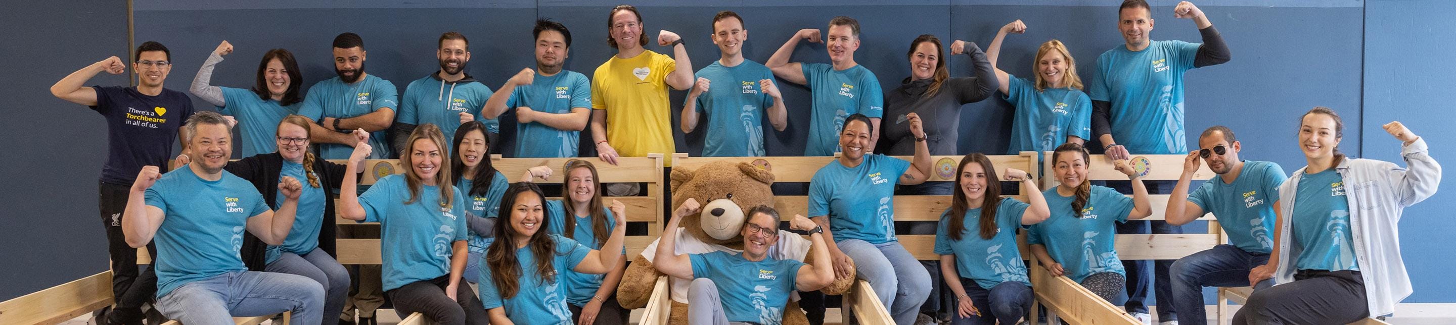 Group of Liberty Volunteers at Serve with Liberty
